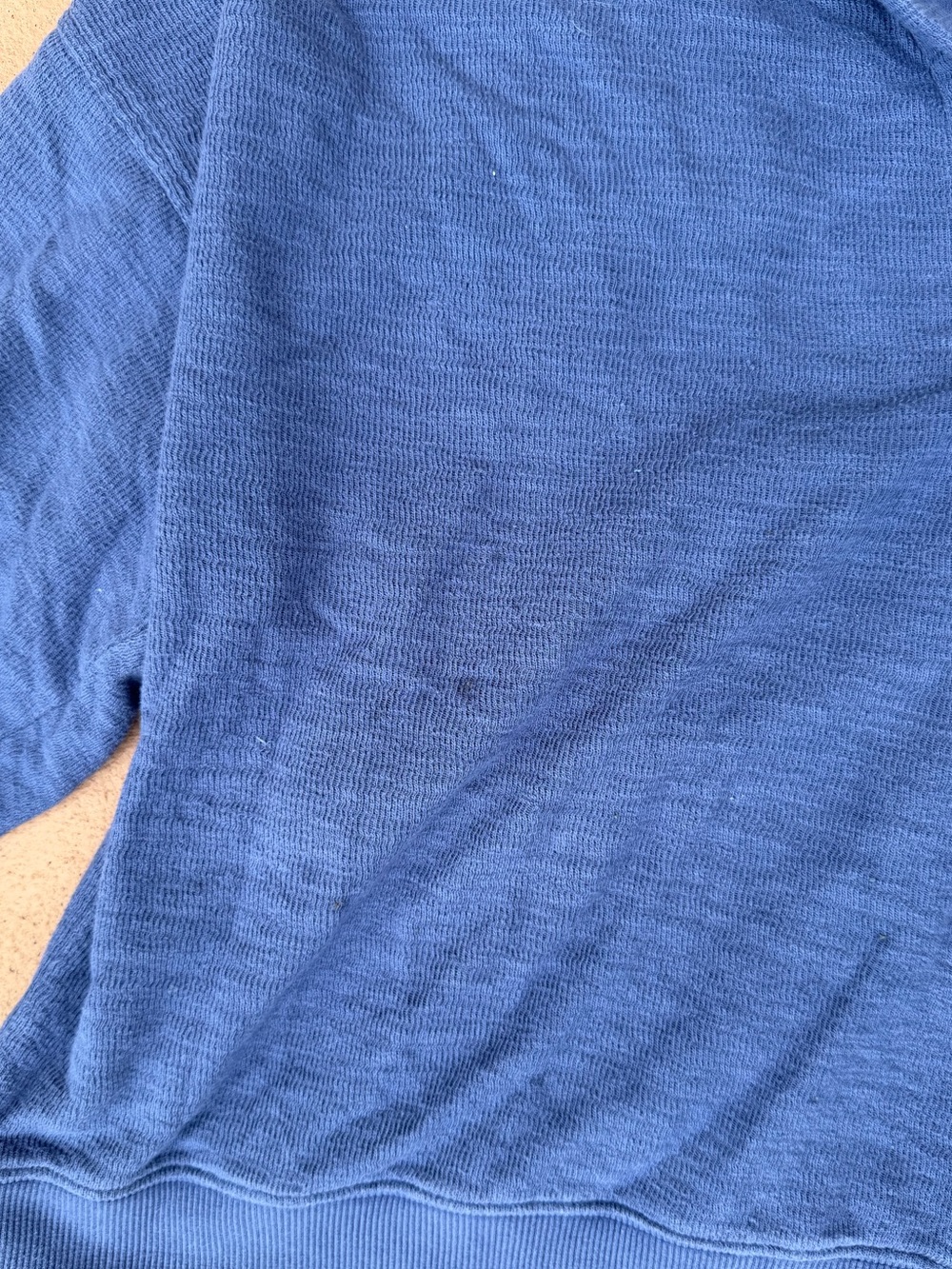 Aerie Oversize Blue Collared Pullover - Picture 3 of 6